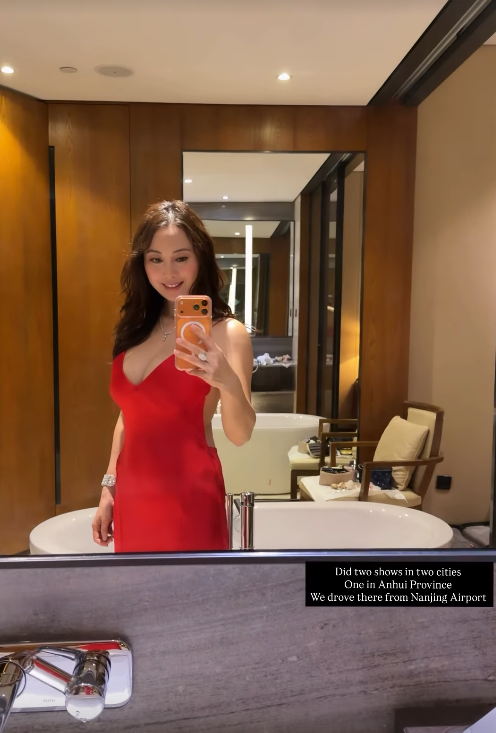 袁嘉敏真空晒核彈胸深不見底極震撼  迫爆鏡頭嚇到網民窒息：大過個頭