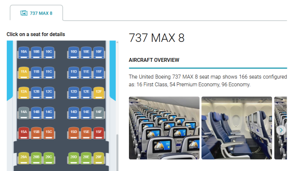 圖片來源: SeatMaps 圖片來源: SeatMaps