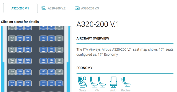 圖片來源: SeatMaps 圖片來源: SeatMaps