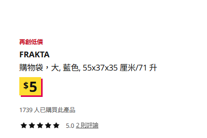 IKEA經典藍色袋下架？全線大中小碼劈至$5！官方解釋「1原因」大改版