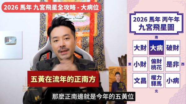 陳定幫風水佈局2026｜正南方五黃煞極惡！單靠金屬不夠力？師傅教自製「安忍水」化病化毒