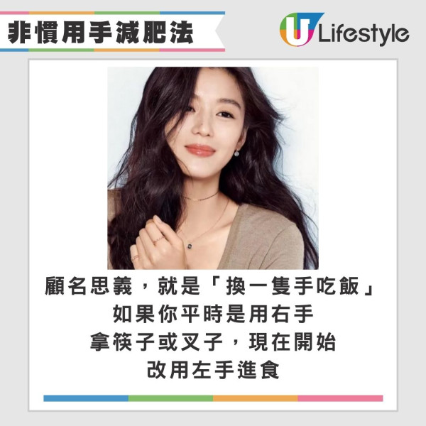 日韓爆紅「非慣用手減肥法」 60日減18磅!全智賢親證有效比168斷食易原理公開
