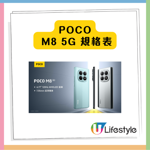 CP值超高 全新 POCO M8 5G 超抵買 一個方法即慳$200【原價 $1,699】