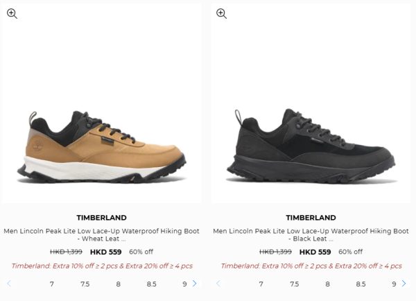 Timberland開倉低至3折！行山鞋勁減過千元！一連6日 運動鞋/短靴/帆船鞋/涼鞋$319起