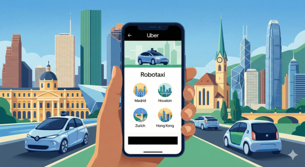 香港成亞洲首站！Uber 無人的士　料2026年內殺到