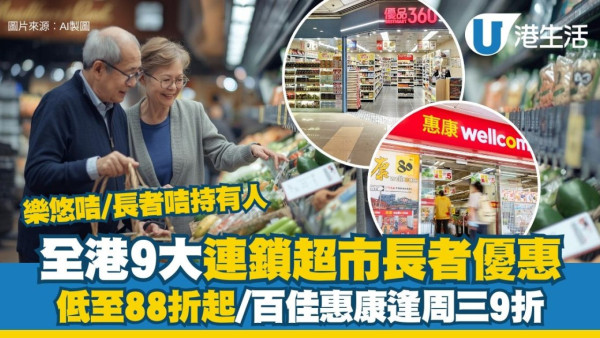 長者樂悠咭優惠｜易賞錢大派$600利是 百佳/屈臣氏/豐澤適用！電話上台首月月費$8！