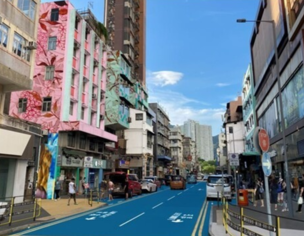 九龍城馬路突變「藍海」？網民以為去咗泳池、拆解變色真相：原來係回憶