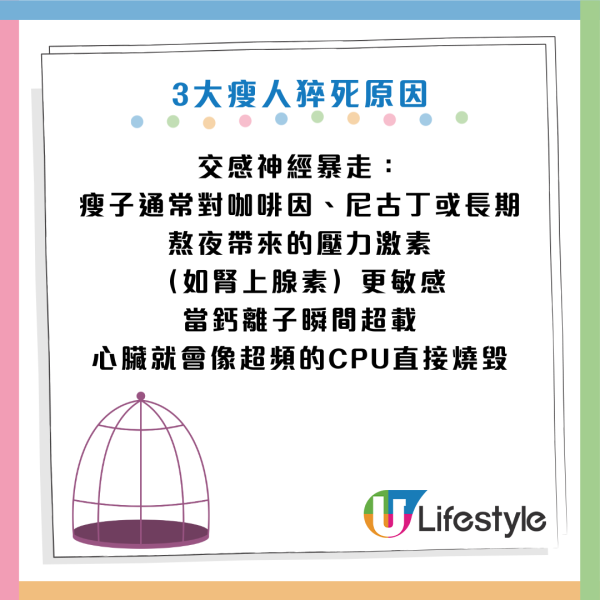 瘦底竟比肥人易猝死？醫生揭「排骨精」恐怖真相：遺傳病隨時斷電亡！3大警號中一項即醫