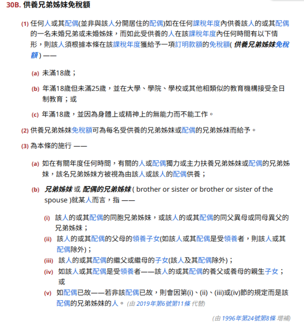 供養兄弟姊妹扣稅$37,500！身處內地、無香港身份亦可？稅務局：須符合1項要求