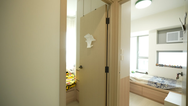 619呎堅尼地城海景3房 用傢俬/石膏板間房超慳位！玻璃摺窗/掩門打造半開放式廚房