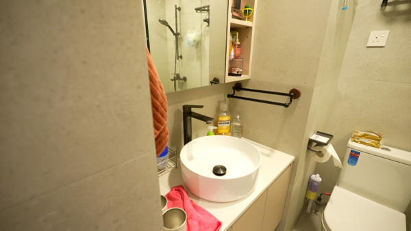 619呎堅尼地城海景3房 用傢俬/石膏板間房超慳位！玻璃摺窗/掩門打造半開放式廚房