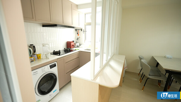 619呎堅尼地城海景3房 用傢俬/石膏板間房超慳位！玻璃摺窗/掩門打造半開放式廚房