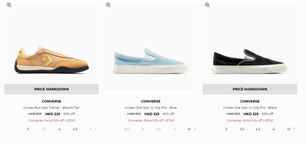 Converse新年開倉低至35折！最後2日！$198起買經典滑板鞋/厚底鞋/高筒鞋！