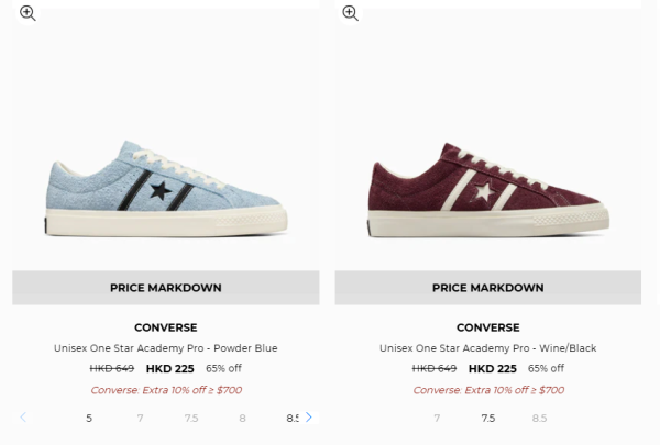 Converse新年開倉低至35折！最後2日！$198起買經典滑板鞋/厚底鞋/高筒鞋！