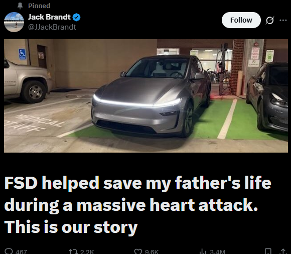 Tesla 自動駕駛救人一命！司機心臟病發失去意識　醫生：遲啲都救唔返