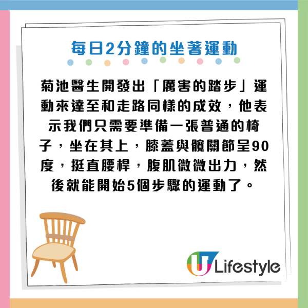 懶人運動｜坐著2分鐘=步行8000步？醫生教5招坐住做運動 預防糖尿病/認知障礙