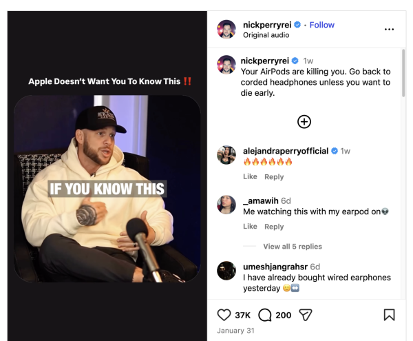 AirPods 輻射如同微波爐？ 網傳「叮熟大腦」嚇死用家 專家：關鍵在於「這數據」