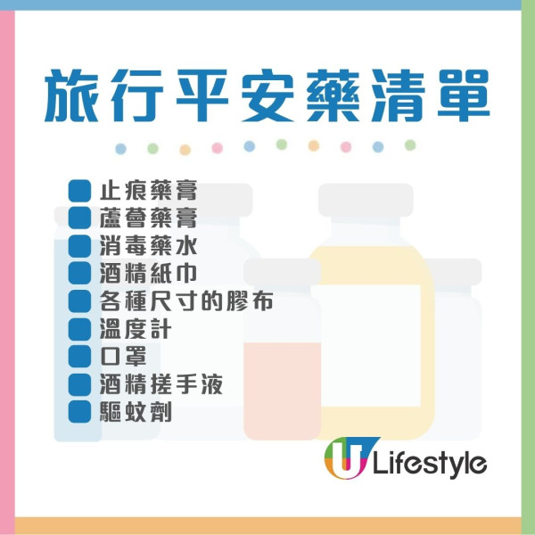 旅行平安藥清單2026︱中西醫分享私藏旅行8大必備平安藥 吃「菠蘿罐頭」竟可短暫止瀉？