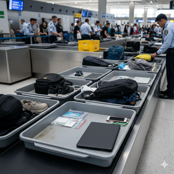 外遊注意!機場藏病毒陷阱!醫生警告安檢托盤很危險:比廁所門把更髒