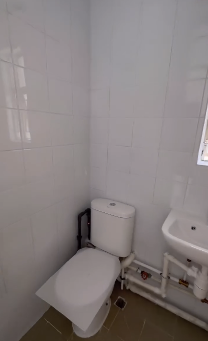 廚房外連露台 廁所設備齊全。圖片來源：Facebook@香港公營房屋討論區