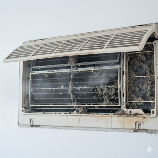 新年大掃除|空調、浴室同樣內藏危機。圖片來源:AI示意圖