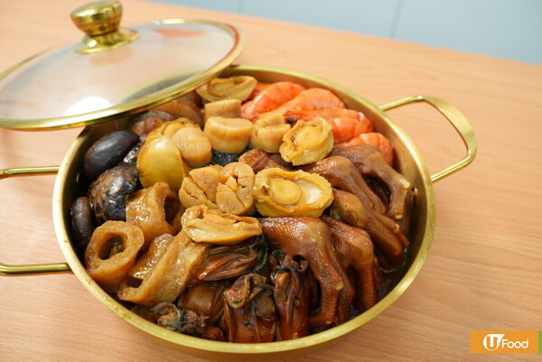 【盆菜推介】記者親身試食！米芝蓮推介莆田新春盆菜12道海味鮑魚大蝦盆菜／必食煙三文魚撈起／$68加購賀年糕點