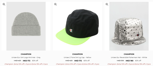 Champion開倉優惠劈價低至3折！倒數3日最平$90入手！精選多款男女裝折上折