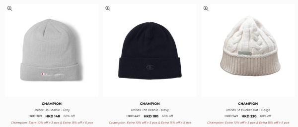 Champion開倉優惠劈價低至3折!倒數3日最平$90入手!精選多款男女裝折上折