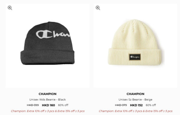 Champion開倉優惠劈價低至3折！倒數3日最平$90入手！精選多款男女裝折上折