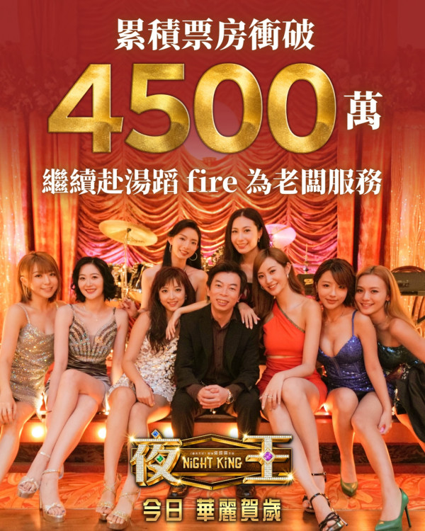 《夜王》票房衝破6000萬再現子華神奇蹟！香港史上最快衝破半億票房港產片