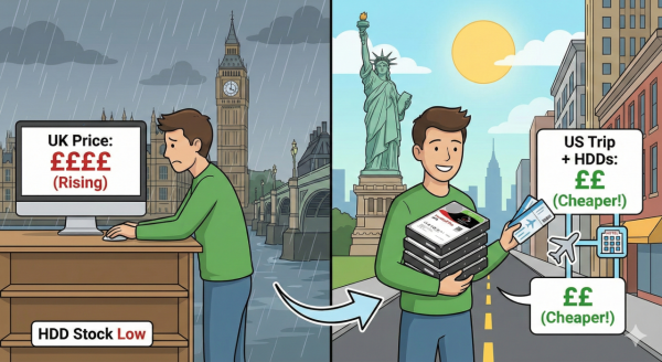 飛美國買硬碟更平？2026 硬碟加價潮殺到　扣除機票酒店都仲有淨！