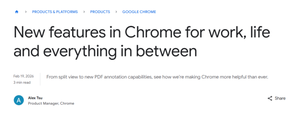 Chrome 新功能上線！一文睇清 PDF 畫線簽名、雙視窗分割等3大更新　唔使再裝第三方插件【附試用教學】
