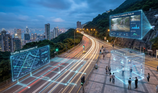 財政預算案2026｜政府公共服務 AI 化　勞工處智能配對幫你搵工　AI 實時預測評估水浸 / 山泥傾瀉風險