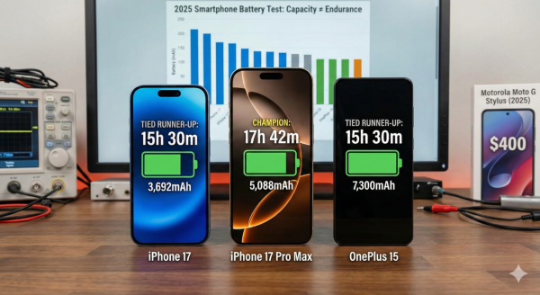 大電池未必最耐用？手機續航力排名出爐 「呢部手機」驚喜奪冠 【專家實測】