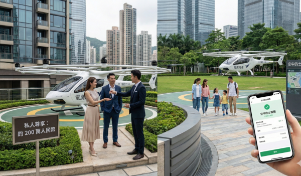 真．飛碟現身？中國「空中的士」新春亮相　3 秒垂直起飛兼飛行 20 分鐘！