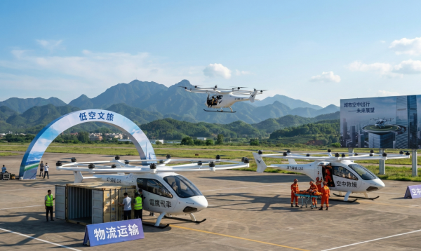 真．飛碟現身？中國「空中的士」新春亮相　3 秒垂直起飛兼飛行 20 分鐘！