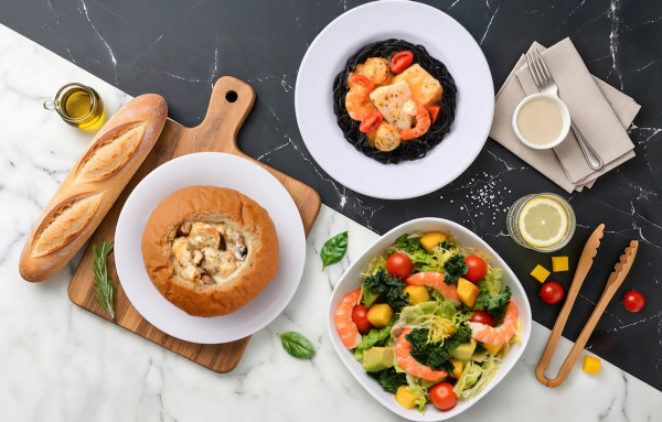 【IKEA美食】IKEA全新3月黑白主題菜單！爆餡黑芝麻流心牛角包/特濃黑芝麻撻 / 椰子咖央撻 / 黑芝麻蛋卷/墨魚汁海鮮意粉  yuu會員專享85折