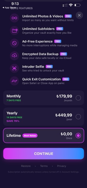 終生版限時免費！iPhone「私人密室」App《Private Photo & Video Lock》密碼入錯即拍「亂入者」