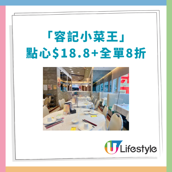 飲茶著數｜太子人氣中菜館「容記小菜王」點心一口價$18.8！米芝蓮級燒賣＋蝦餃＋叉燒包／指定時段全單8折勁減