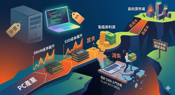 唔只手機加價？專家警告：平價 PC 將於「這一年」絕跡！PC 價格料年內暴升