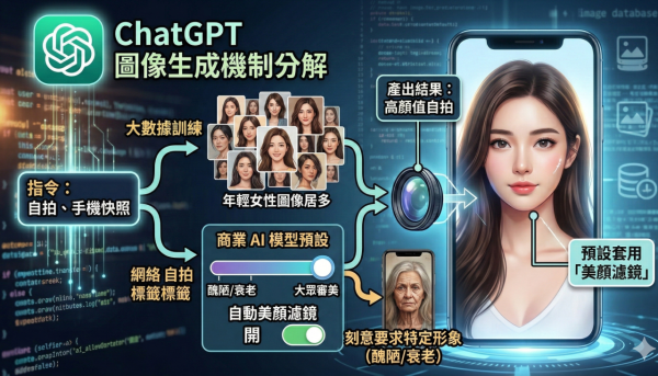 原來 ChatGPT 係靚女？ 1 條簡單指令讓 AI 自拍現真身！網民：後悔平時成日鬧佢