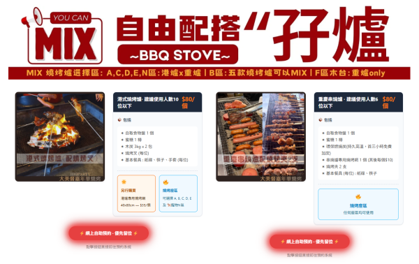 任食燒烤場推介︱香港逾10大BBQ好去處 大欖/白石燒烤場任食$148起！一爐兩用/海景獨立屋/全自動旋轉串燒