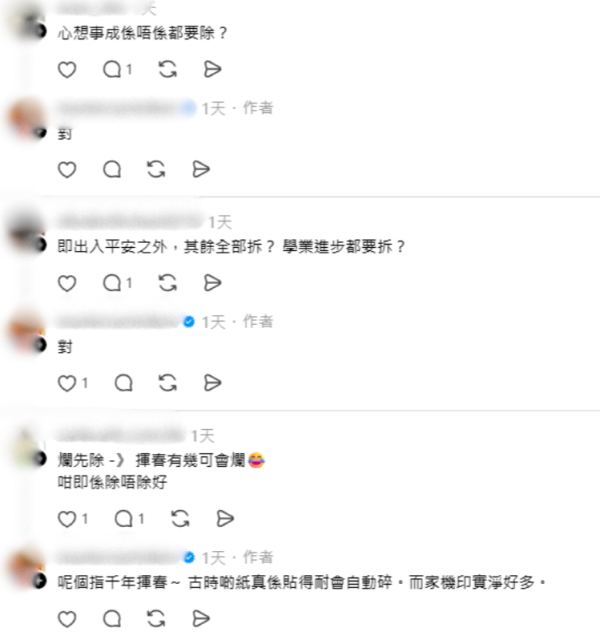 正月十五後揮春要全拆？玄學家警告「貼太耐」恐招病痛！連Chiikawa都難逃一劫