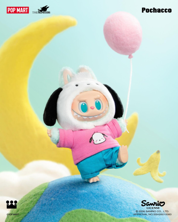 POP MART最強聯乘3.12開搶！LABUBU化身6大Sanrio人氣角色 7款盲盒毛絨掛件公仔
