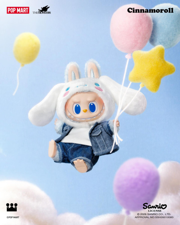 POP MART最強聯乘3.12開搶！LABUBU化身6大Sanrio人氣角色 7款盲盒毛絨掛件公仔
