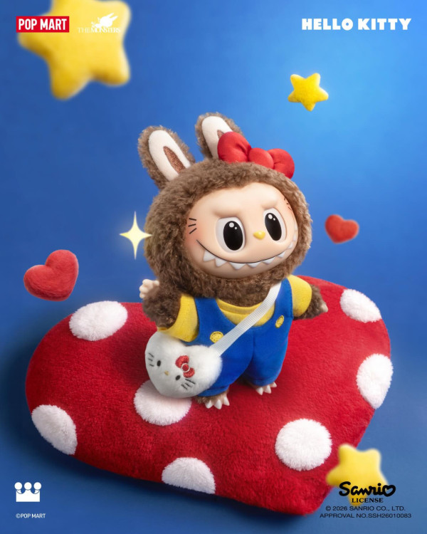 POP MART最強聯乘3.12開搶！LABUBU化身6大Sanrio人氣角色 7款盲盒毛絨掛件公仔