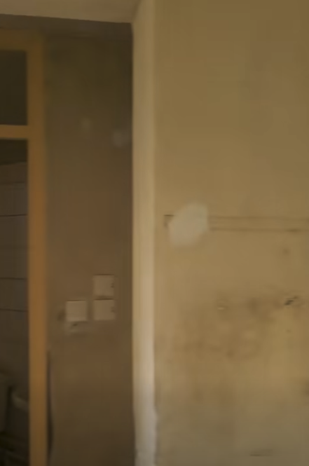 但屋內狀況極為殘舊，天花及牆身油漆大面積剝落，多處出現發霉變黑的痕跡。（圖片來源：Facebook@公屋討論區）