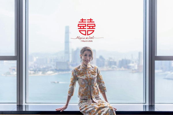 前TVB咪神陳婉衡婚禮大解放！36E超低胸透視婚紗震撼全場 狂戴流星錘金鈪顯氣派