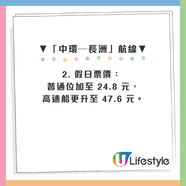 4.1起離島船費加價！入長洲捱貴飛加逾12% 呢2大離島竟反高潮減價 激減3成
