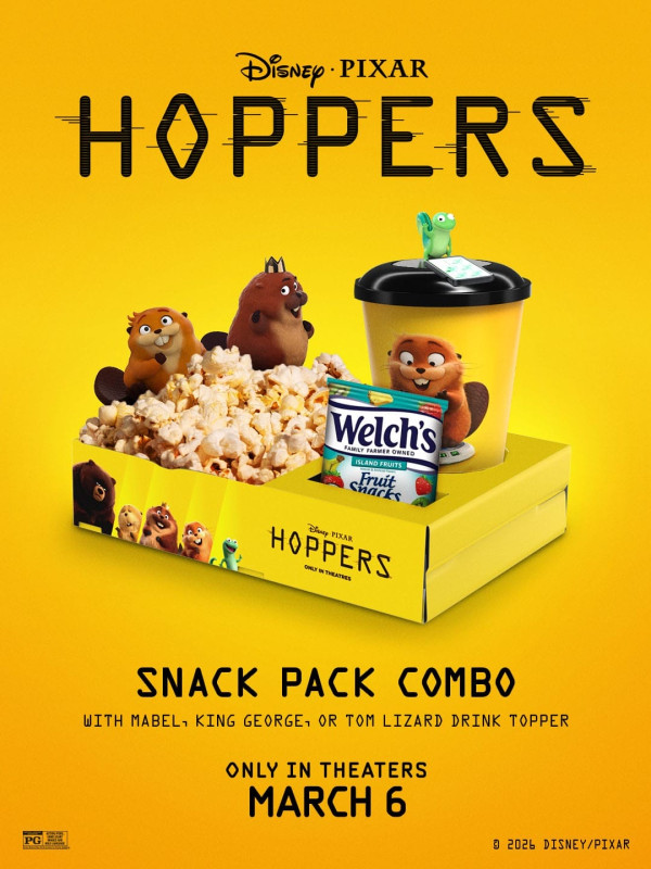 美國戲院推Pixar新作《狸想奇兵》周邊！超可愛King George/Tom爆谷桶、立體角色隨身杯必收藏 